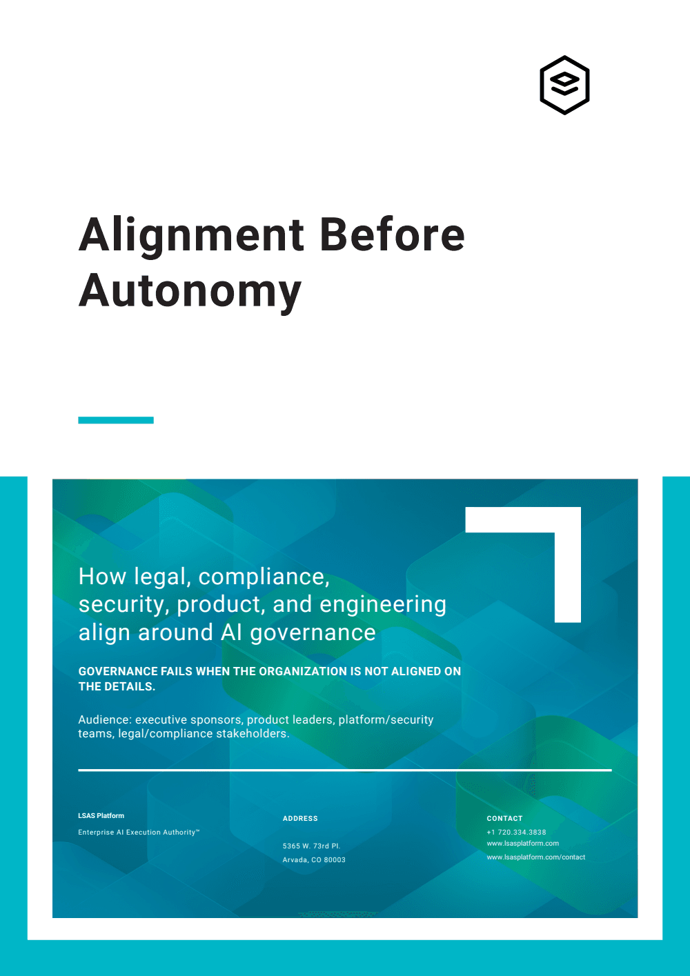 Alignment Before Autonomy operating model brief cover