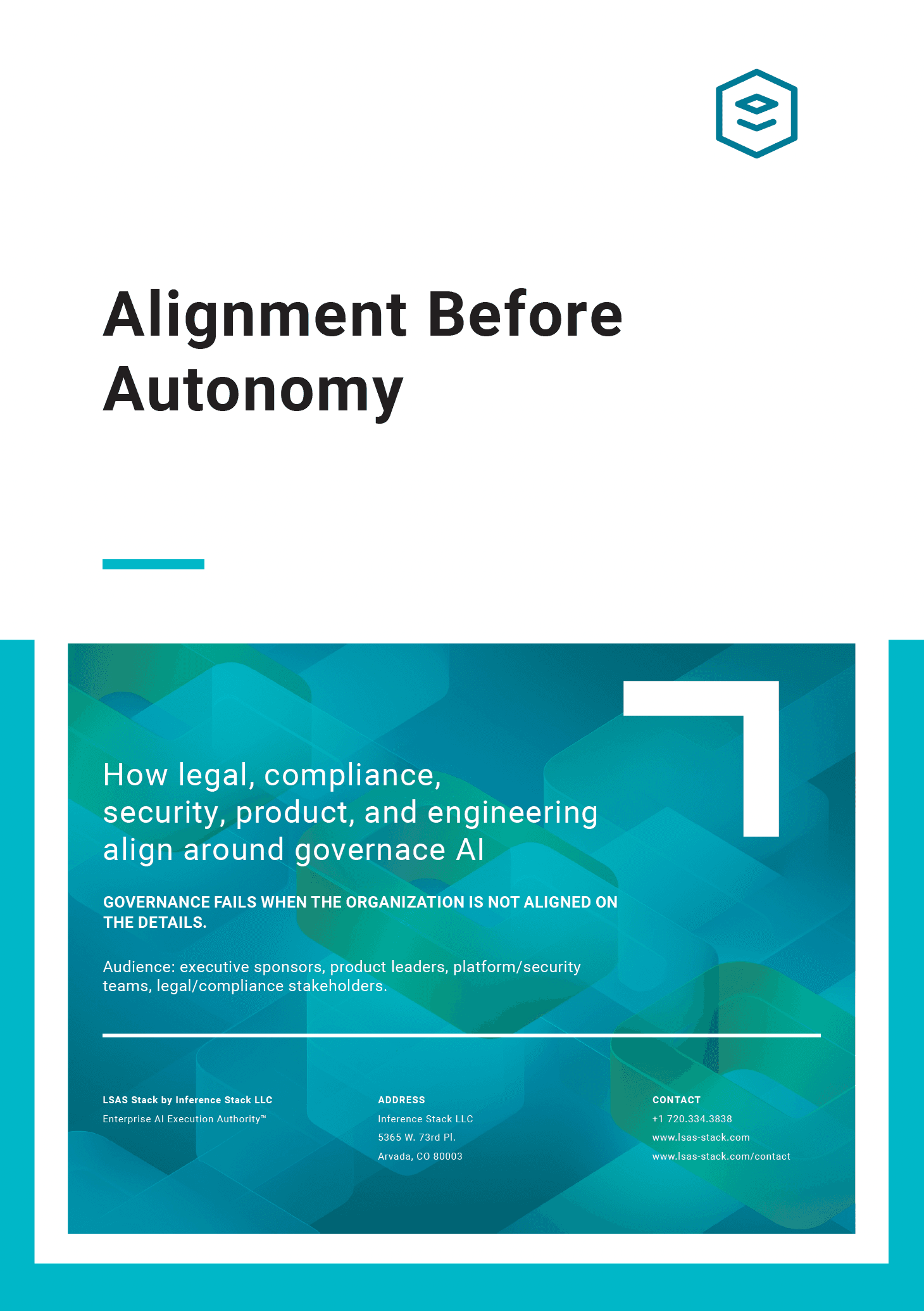 Alignment Before Autonomy operating model brief cover