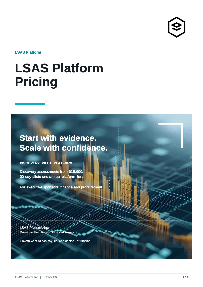 LSAS Platform Pricing guide cover